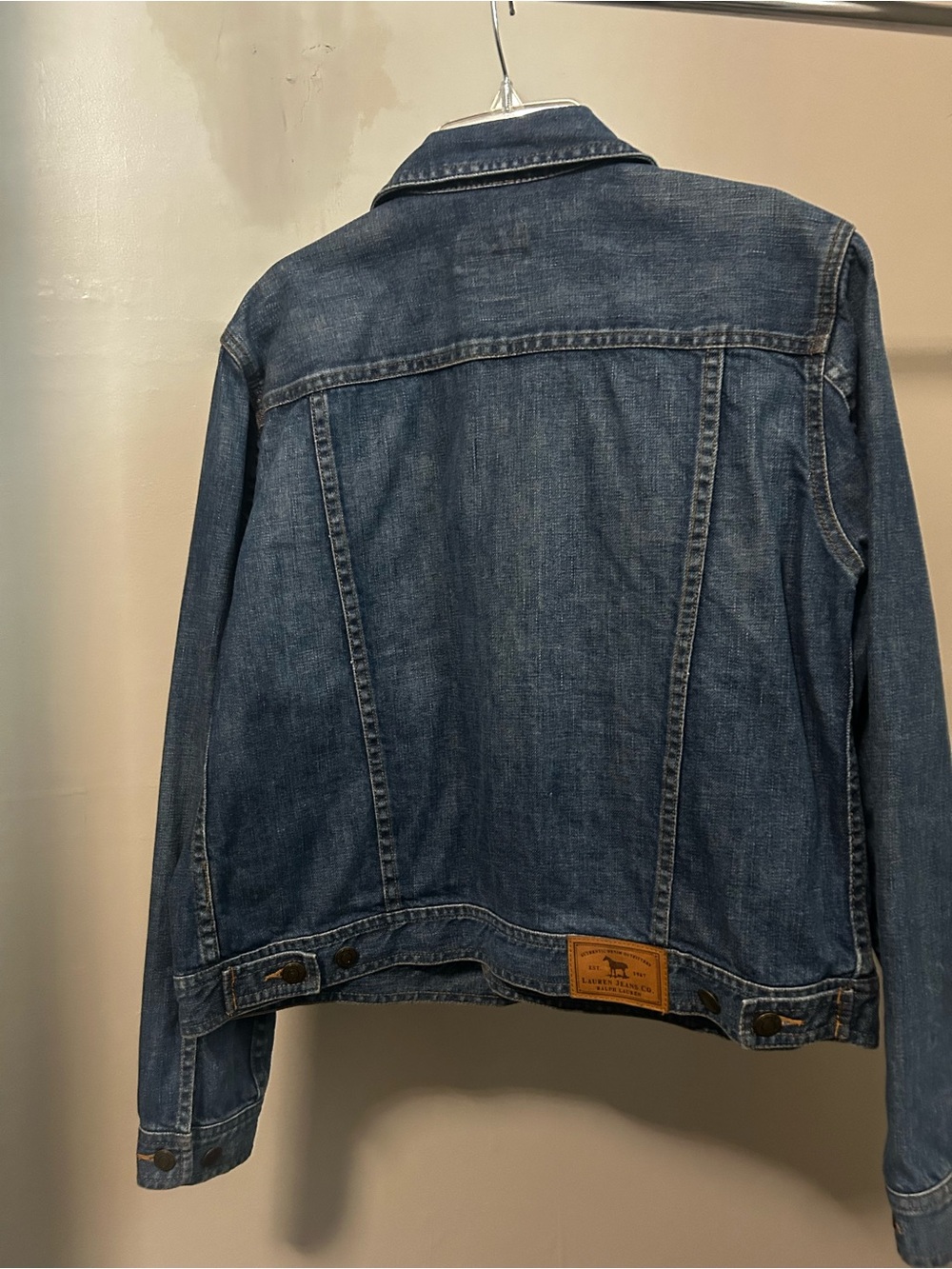 Ralph Lauren Lauren Jeans Co Classic Denim Jacket Size Large - Picture 3 of 4